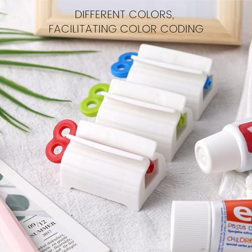 LOVEINUSA 6PCS Toothpaste Squeezers, Tube Squeezer, White Toothpaste Tube Roller Toothpaste Dispensers Tube Squeezer Tool for Bathroom Toothpaste Cream Tubes - Thumbnail 3