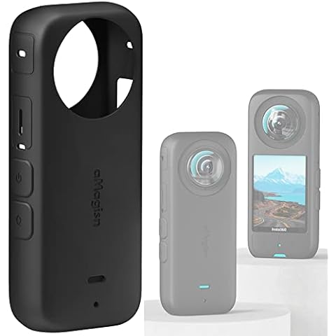 Honbobo Protective Case Silicone Case Silicone Cover Protective Accessories for Insta360 X3 (Black) Cover