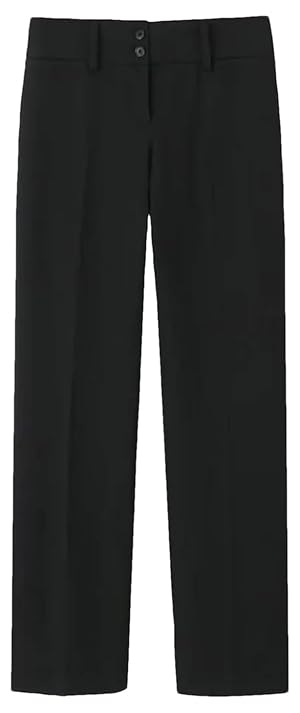 Womens Autumn Winter Low Waist Slim Button Solid Color Casual Straight Pants