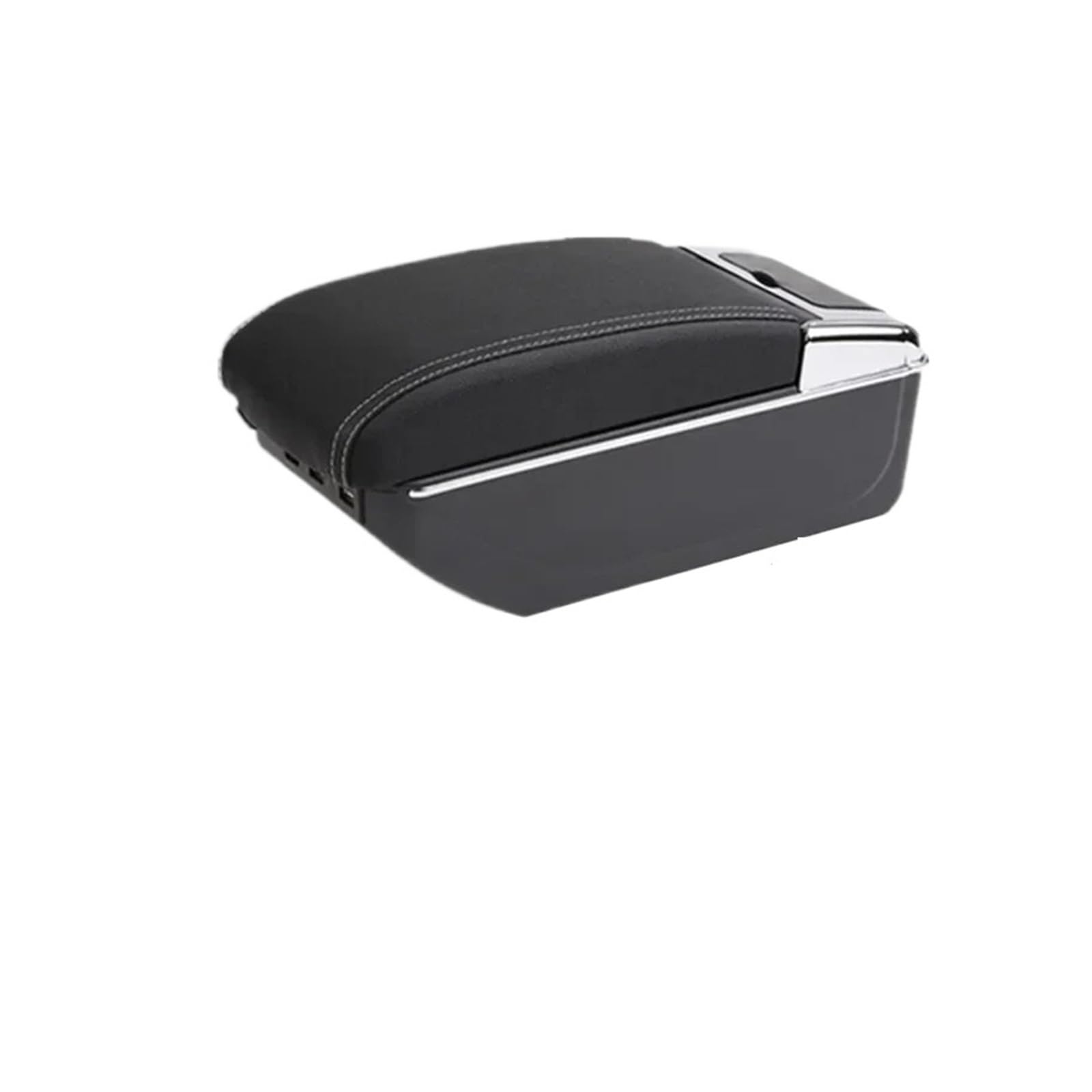 Ggwqoops Car Armrests For Seat For Ibiza 6j 6L Car Armrest Retrofit Parts Storage Box Accessories Interior Details Armrest Box(D white line 7USB)
