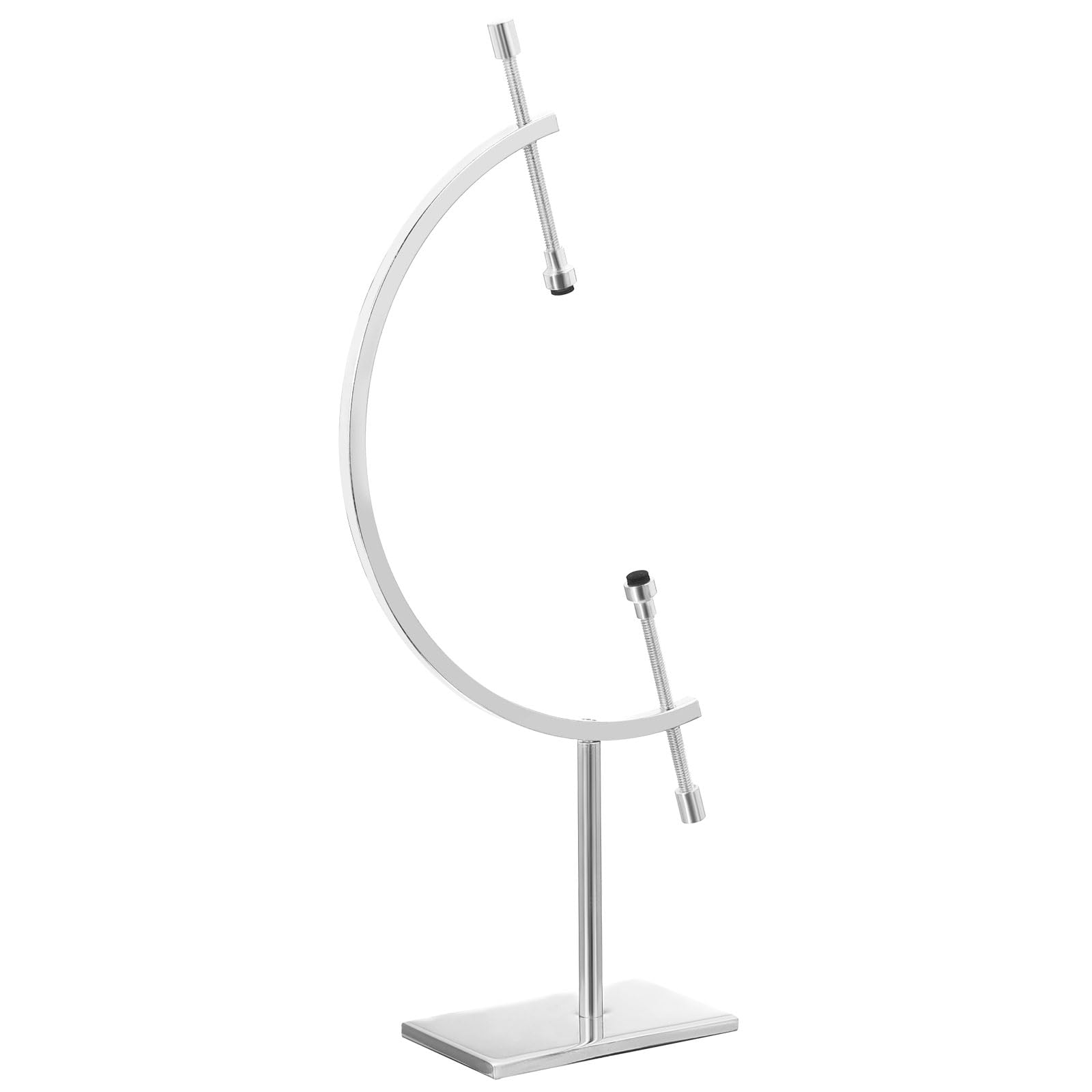 PATIKIL Soporte De Exhibición De Esfera Metálica, Soporte Para Esferas De Cristal De Hasta 13 cm/5.1" Para Exhibir Globos Minerales Decoraciones Souvenirs Adorno, Plateado