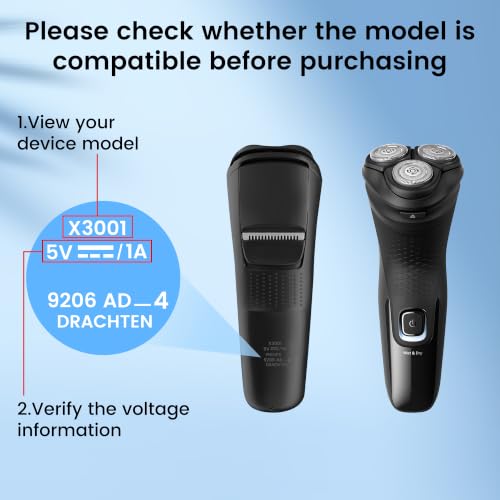 5V Charger for Philips One Blade QP2724 QP2834 QP1324 QP1924, MG5910 MG7910 MG7960 MG9510 MG9560, S7882, X3002/00 Shaver, Replacement Philips Trimmer Charger - Image 7
