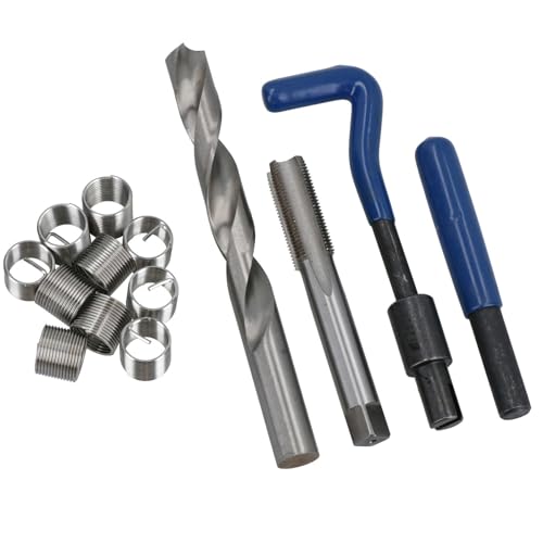 AB Tools M14 x 1.25mm Metric Thread Repair Kit Helicoil Set for Damaged Threads 15pc