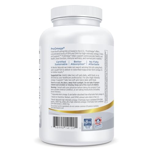 Nordic Naturals ProOmega, 1280 mg Omega-3, High Potency, Lemon, 180 Count - image 7