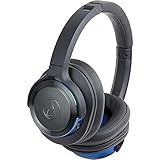 Audio Technica ATHWS660BTGB Solid Bass Wireless Over-Ear Headphones - Gunmetal/Blue