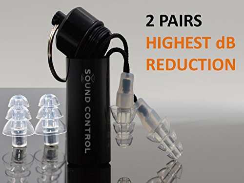 Earplugs for Hearing Protection|High Fidelity Quality Ear Plugs for Band Concerts|Sound Control Noise Cancelling Earbuds|Highest Noise Reduction Filters|Reusable Silicone Universal Fit Audio Earplugs
