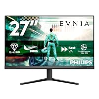 PHILIPS Evnia 27M2N3500AM 27 Zoll WQHD Gaming Monitor, 180Hz, Fast VA Panel, 1ms GtG, HDR10, FreeSync Premium, (2560x1440 HDMI 2X 2.0 DP 1x 1.4) Dunkelgrau – Ansicht 2