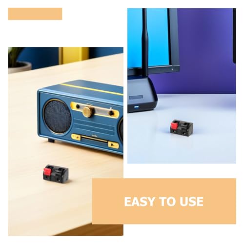 Conector de enchufe tipo jack y terminales con resorte para cables de altavoz 3