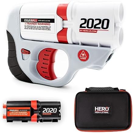 HERO 2020 Patentado, ganador del premio arma no letal para autodefensa y defensa del hogar. Arma de bola de pimienta oculta y potente