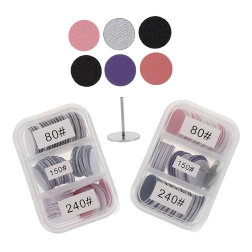 Kit de discos de lija para taladro de uñas de 25 mm para un acabado suave y limpio