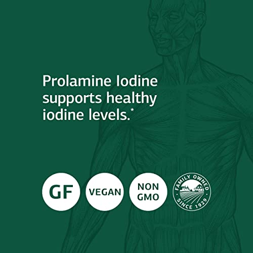 Standard Process Prolamine Iodine - Thyroid Support With Prolamine Iodine, Calcium Lactate, Iodine, Calcium, And Magnesium Citrate - 180 Tablets #TOP3