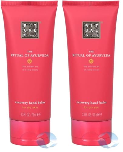 Image of RITUALS Hand Balm from The Ritual of Ayurveda, 70 ml - with Indian Rose & Sweet Almond Oil - Soothing & Nourishing Properties (Pack of 2)