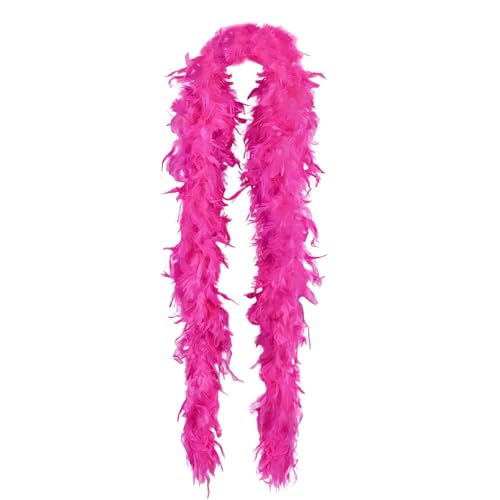 SNBUHA Rosarot Federboa Feder-Boa Kostüm-Accessoire Truthahn-Boa-Federn für Partys Weihnachten Hochzeiten Kostüme Konzerte Haustiere Karneval Fasching und Heimdekoration (2m 40g)