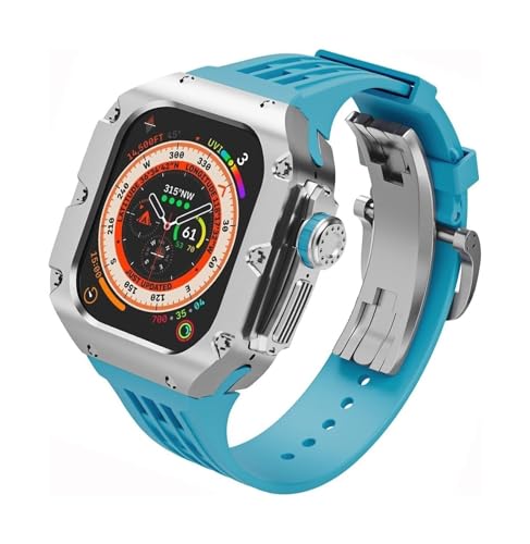 Kit modification de bracelet de montre en métal titane caoutchouc Apple Watch Ultra 2 49 mm