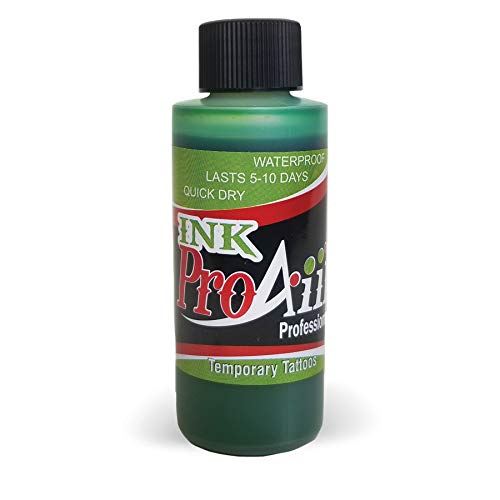 Body Paint - ProAiir Temporary Tattoo Ink - 4.2 oz (120ml) Green