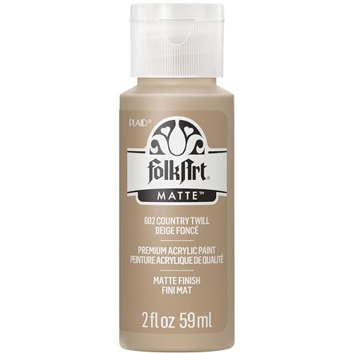 FolkArt Acrylic Paint in Assorted Colors (2 oz), 602, Country Twill
