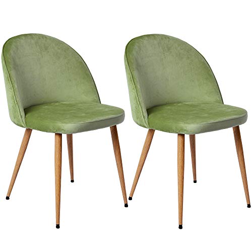 オーエスジェイ ダイニングチェア ベルベット デザイナーズ家具 サイドシェルチェア イームズチェア シェルチェア 椅子 いす リプロダクト 北欧 おしゃれ デザイナーズ チェアー モダン 苔グリーン セット チェア2脚