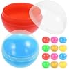50Pcs Capsule Vending Machine, 1.5in Empty Gumball Machine Capsules Toy Color Vending Balls Bulk, Small Plastic Filled Balls for Prize Easter Party Favor Surprise Stuffer DIY