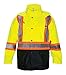 SAS Safety 690-1519 Rain Jacket, Class 2 Yellow with 2