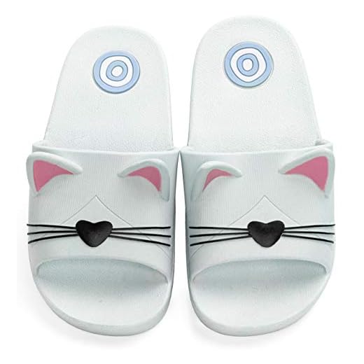 Vunavueya Slipper för unisex barn – vuxna" | pojkar flickor strand pool badrum tofflor skor herr dam slip-on sommartofflor flip flops sandaler storlek, - Gröna barn - 16.5/17 EU