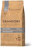 Grandorf Medium und Maxi - Kaninchen und Pute - Hypoallergenes Getreidefreies Hundefutter - Mittelgroße und Große Rassen 10 kg