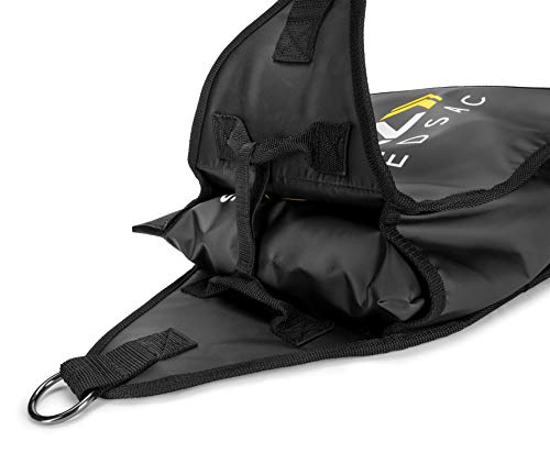 SKLZ Speedsac Variable Weight Resistance Training Sled (10-30 Pounds), Slitta per Allenamento di Resistenza variabile Unisex Adulto, Black/Yellow, Taglia Unica