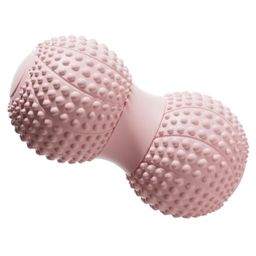 NOLITOY Bola de fascia de maní masajeadores de espalda pequeña bola de masaje masajeadores para cuello y espalda pelota de masaje muscular masajeador muscular bolas de masaje tipe rosa