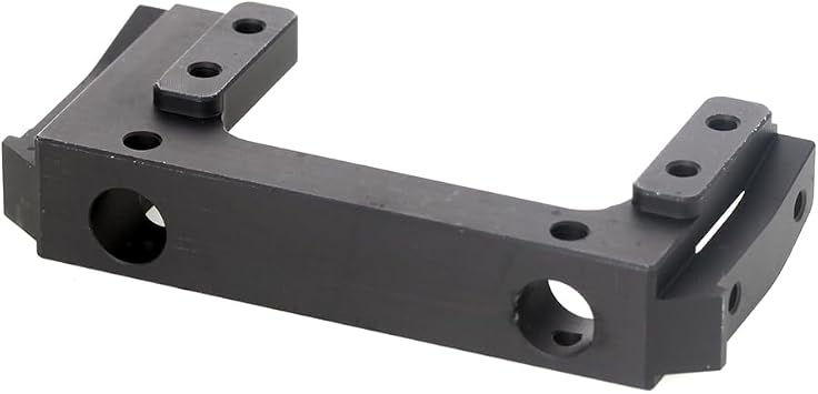 LCX 1/10th RC Crawler Car Metal Front Bumper Mount Bracket Brace Forward Servo Mount for Axial SCX10 II, Upgrades Parts Accessories