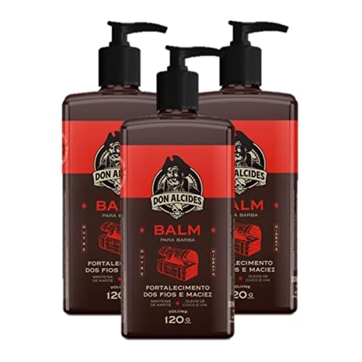 3X Balm Hidratante Para Barba - Barba Negra - Don Alcides