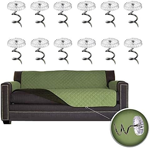 Miniatura 6 de Hilitand 50 piezas de tachuelas de tapicería, alfileres para faldón de cama, cabezas transparentes para tapicería, sofá, cama, fundas