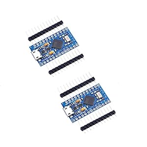 SPCOW 2PCS Pro Micro Atmega32U4 5V 16MHz Bootloadered IDE Micro USB Pro Micro Development Board Microcontroller…