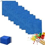 Pack of 4/6/8/10 Mallappen Grundschule, Mal Lappen 1. Klasse, SaugfäHige Mini-BaumwolltüCher für Aquarellmalerei – Zum Reinigen Von Paletten und für Die Malerei Unterwegs (10 Stück)