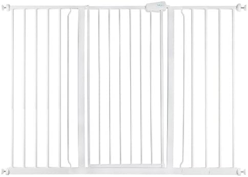 Safetots Extra Tall Metal Safety Gate Pressure Fit (120.3cm - 127.9cm, Matt Black)