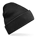 Beechfield B45R Recycled Original Cuffed Beanie, Black, S-XL