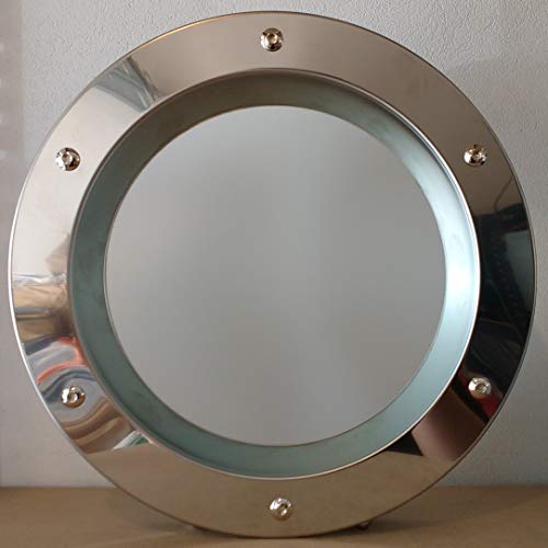 Hublot de porte en acier inoxydable brillant Cover
