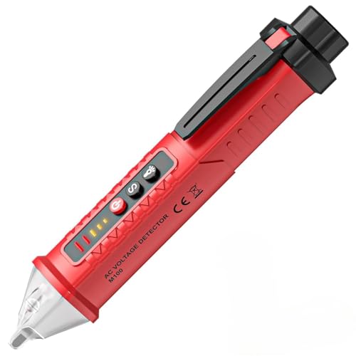 Voltage Tester Pen Non-Contact Voltage Tester, 90-1000V AC Multi-Function Power Tester Circuit Tester, Live/Null Wire Tester with Buzzer Alarm & Flashlight, Electrical Tester Wire Breakpoint Finder
