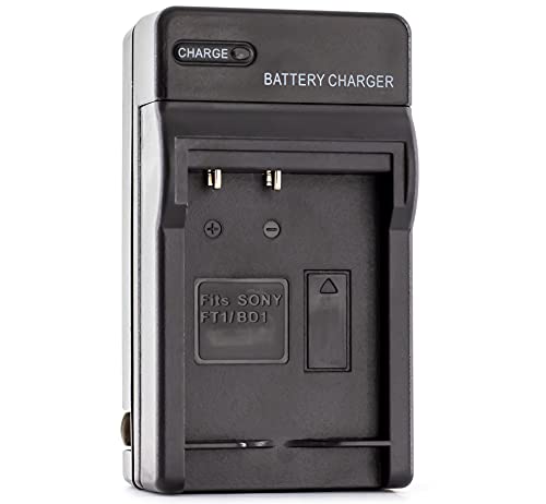 NP-BD1 Charger for Sony Cyber-Shot DSC-P100, DSC-P120, DSC-P150, DSC-P200, DSC-T5, DSC-T50, DSC-T500, DSC-T70, DSC-T700, DSC-T75, DSC-T77, DSC-T9, DSC-T90, DSC-T900 and More with Foldable Plug