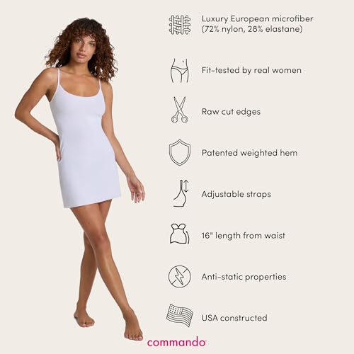 Image of commando - Classic Mini Cami Slip | Short Full Slip Perfect for Sheer Dresses | Anti Static | Smooth, Barely-There Feel