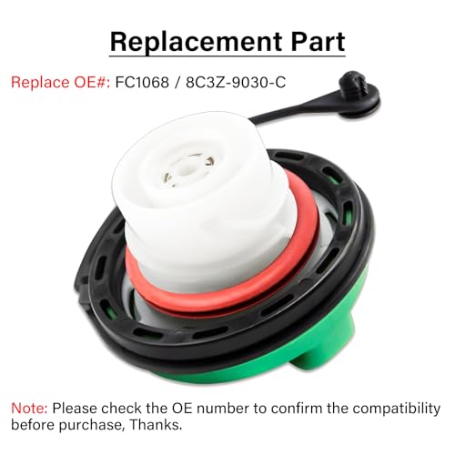 Image of Diesel Fuel Cap Gas Cap, Fit For 2008-2017 Ford F250 F350 F450 F550 Super Duty 6.4L 6.7L Diesel Engines, F-250 F-350 F-450 F-550 2008-2017, Replaces FC1068 8C3Z-9030-C Fuel Tank Filler Cap