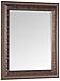 Head West Addyson Embossed Rich Brown Framed Beveled Accent Wall Vanity Mirror - 30 x 36
