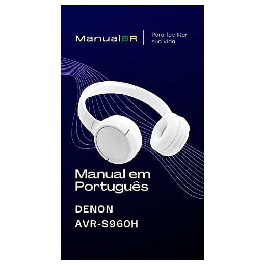 Manual em Português do Receiver DENON AVR-S960H: Completo e Ilustrado