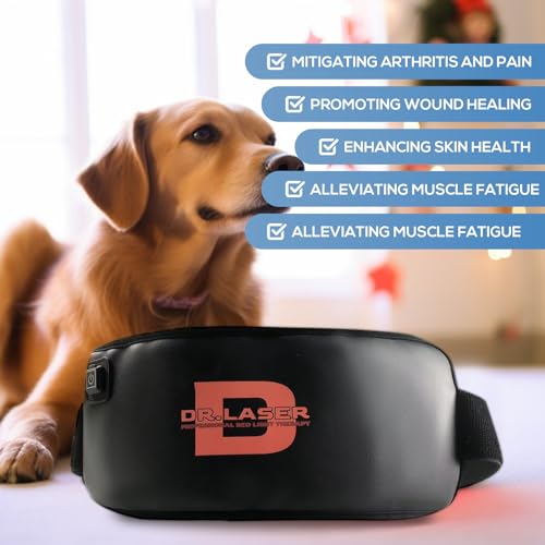 Image of Vicmama Red Light Therapy Belt for Pets,Portable Wearable Red Light Therapy Device for Dogs Pain Relief Tissue Repair Muscle & Joint Pain A1