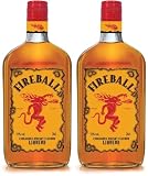 Fireball Cinnamon Whisky - botella de Licor de Whisky infusionado con canela - 700ml (Paquete de 2)