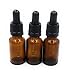 Produktbild Drei 20ml Bernstein braun Glas Flaschen mit Dropper Pipette