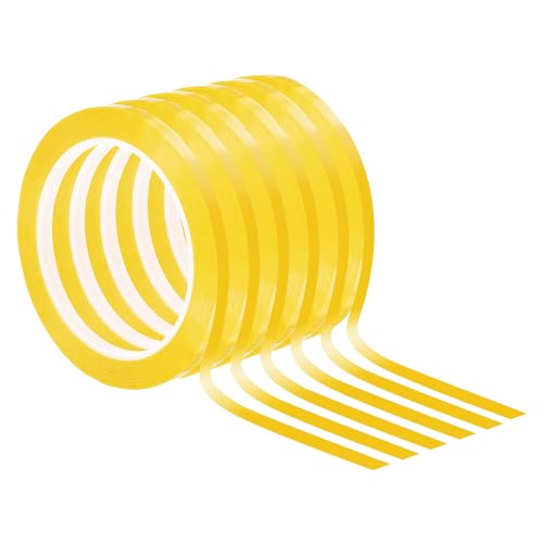Cinta de borrado en seco delgada amarilla de 1/4" PATIKIL para crear líneas perfectas sin residuos