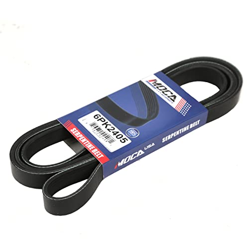MAXWIN EPDM Serpentine Belt Compatible with 09-11 for Audi Q5 3.2L, 06-09 for Mercedes-Benz CLK350 E350 ML350 3.5L #6PK2405
