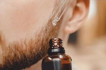 Beannie's Body Botanicals -King's Gold Beard Oil- All Natural Grooming Oil, Non-Greasy & Weightless, Restores and Promotes Growth, Shine, Moisture, Organic Oil Infused Oud Scented (2oz Dropper