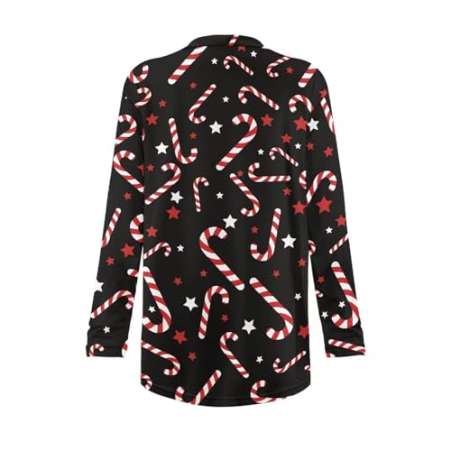 Image of Women's Lightweight Cardigans with Pockets Trendy Long Sleeve Open Front Cardigan Casual Tops Jackets Fall Oufits S-2XL
