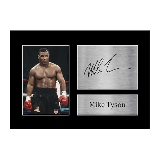 HWC Trading Mike Tyson A4 Ungerahmt Signiert Gedruckt Autogramme Bild Druck-Fotoanzeige Geschenk Für Boxfans