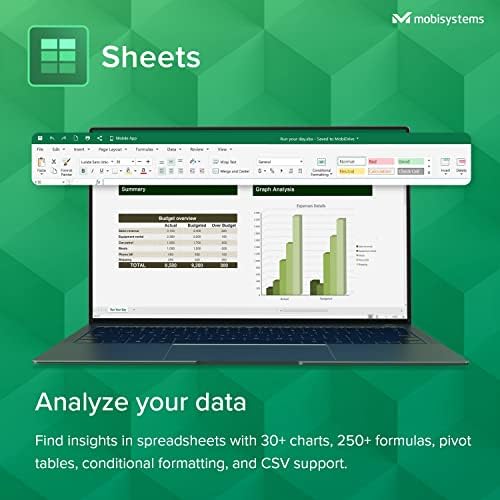 OfficeSuite Personal - 1 Year License - Documents, Sheets, Slides, PDF, Mail & Calendar for Windows for 1 Windows & 2 Mobile Devices